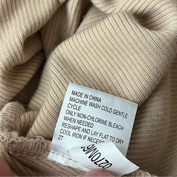 Gianni Bini Womens Brown Ribbed Long Sleeve Thong Bodysuit XL Preppy Casual - Picture 6 of 10